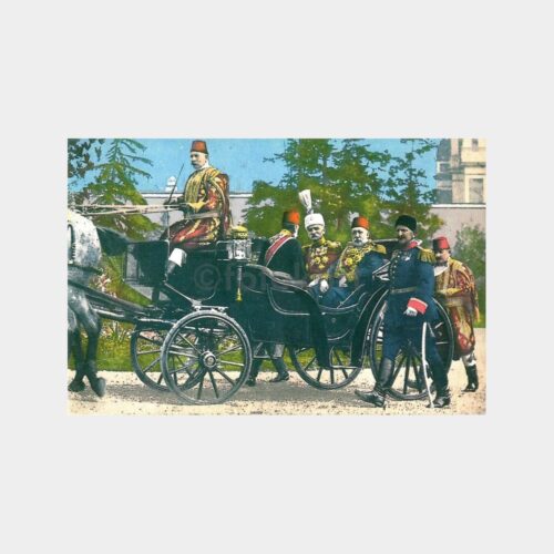 Sultan Reşad Tören - İstanbul Reprodüksiyon Kartpostal