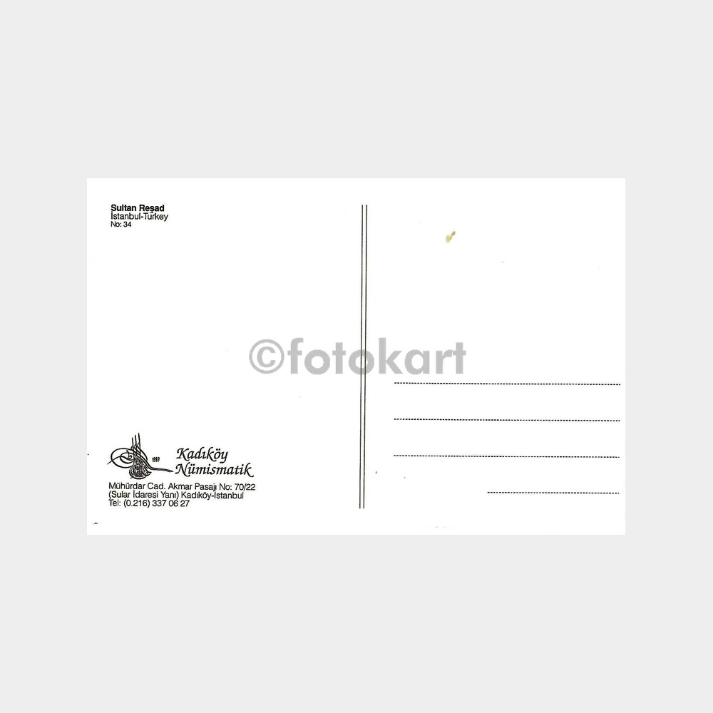 Sultan Reşad Tören - İstanbul Reprodüksiyon Kartpostal - Görsel 2