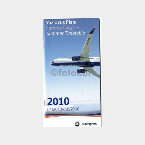 2010 SunExpress Yaz Uçuş Planı