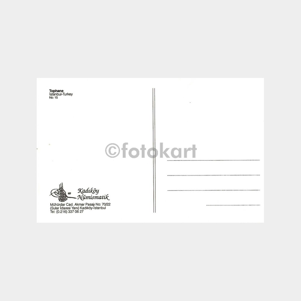 Tophane İskelesi - İstanbul Reprodüksiyon Kartpostal - Görsel 2