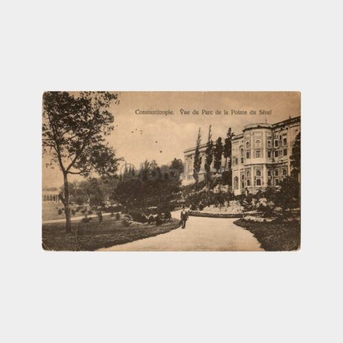 1919 Topkapı Sarayı Gülhane Parkı Kartpostal