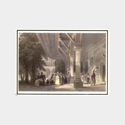 Topkapı Sarayı Kabul Odası Görünüş Tablo Kartpostal