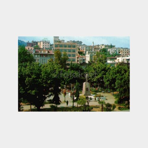 1974 Trabzon Belediye Parkı Kartpostal