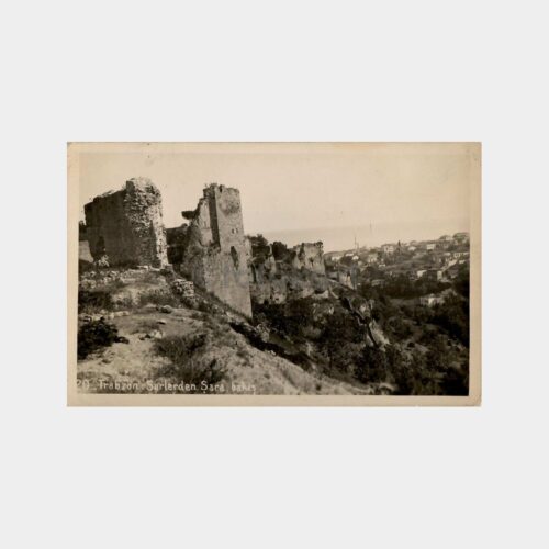 1940 Trabzon Surlarından Şehire Bakış Kartpostal