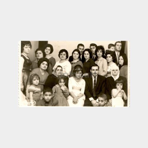 1963 Adana Düğün Konulu Aile Fotoğraf