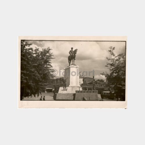 1938 Ankara Ulus Ata Heykel Görünüş Fotokart