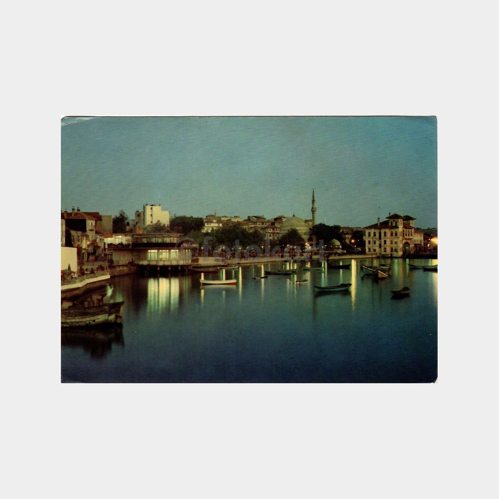 Bandırma Limanı Gece Görünüş Kartpostal