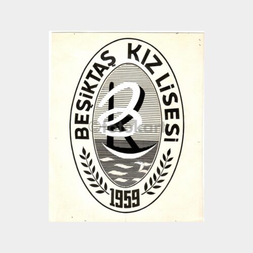Beşiktaş Kız Lisesi Amblemi Karton Üzerine Çizim