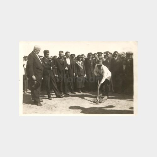 1933 Cumhuriyet Bayramı Toprak Atma Töreni 3 Adet Fotoğraf