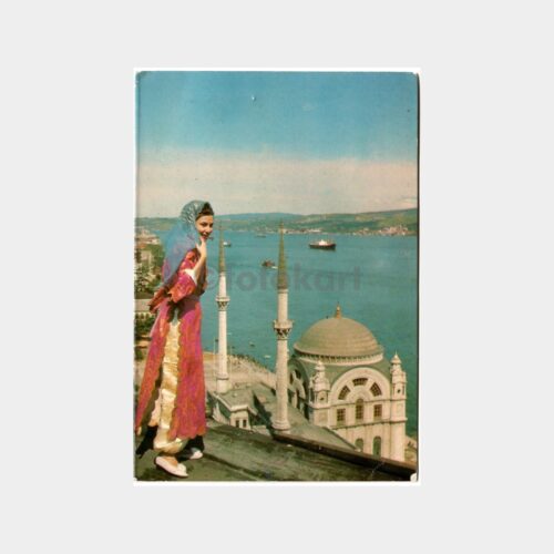 Dolmabahçe Folklor Kadın Görünüş Tebrik Kartı