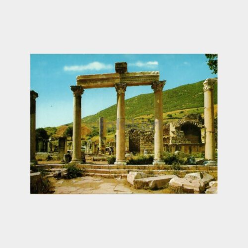 Efes Agora Sütunları Kartpostal