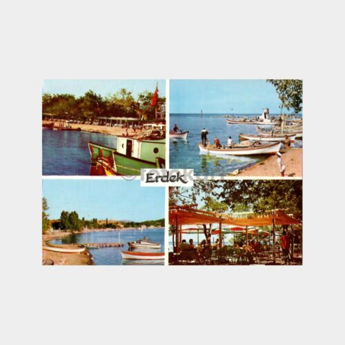 1974 Erdek 4 Görünüş Kartpostal