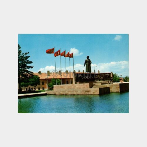Erzurum Atatürk Heykeli Görünüş Kartpostal
