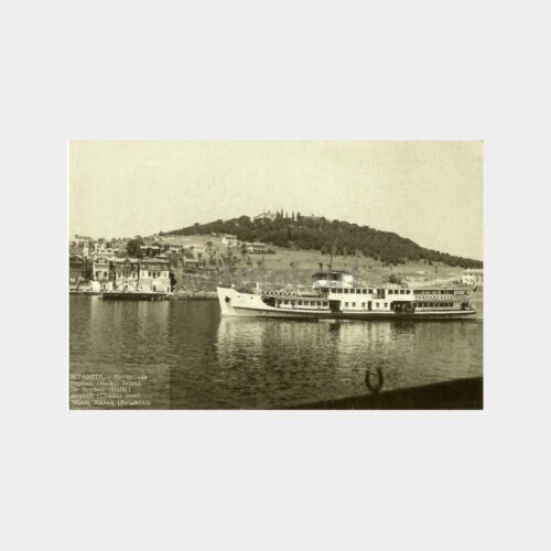 Heybeliada ve Vapur Yeni Baskı Reprodüksiyon Kartpostal