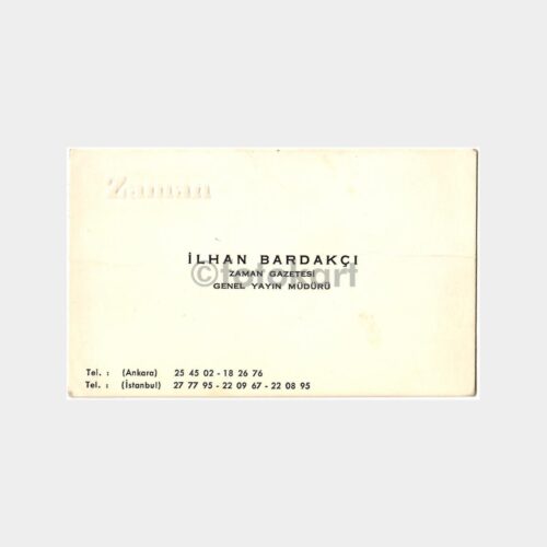 İlhan Bardakçı - Zaman Konulu Kartvizit