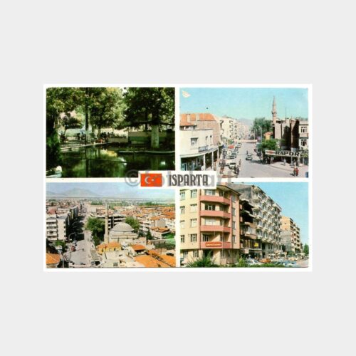 Isparta 4 Değişik Görünüş Kartpostal