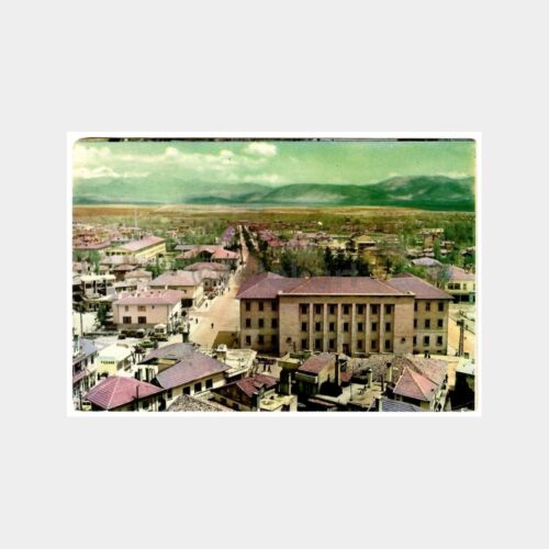 1968 Isparta İstasyon Caddesi Kartpostal