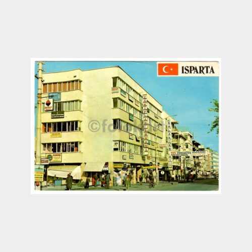 Isparta Vakıflar İşhanı Görünüş Kartpostal