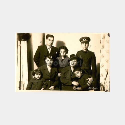 1940 İzmit Foto Fahri Seyrek Aile Görünüş Fotoğraf