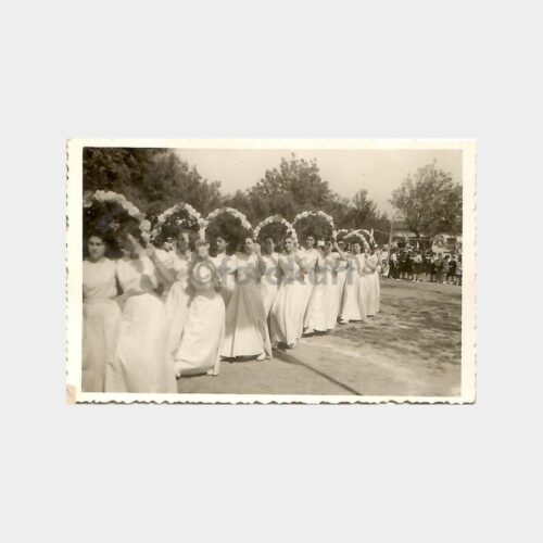 Kız Öğrenciler Bayram Tören Kutlama Fotoğraf