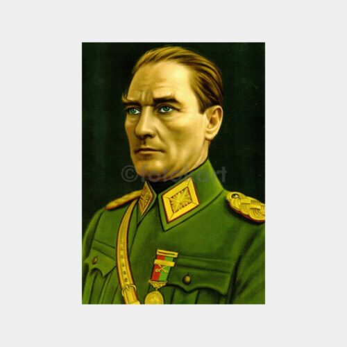 Komutan Atatürk Konulu Kartpostal