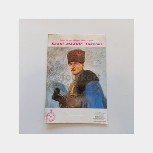Komutan Atatürk - Saatli Maarif Takvimi Kartonu