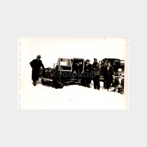 Otomobiller Kış Manzarası Grup Fotoğraf