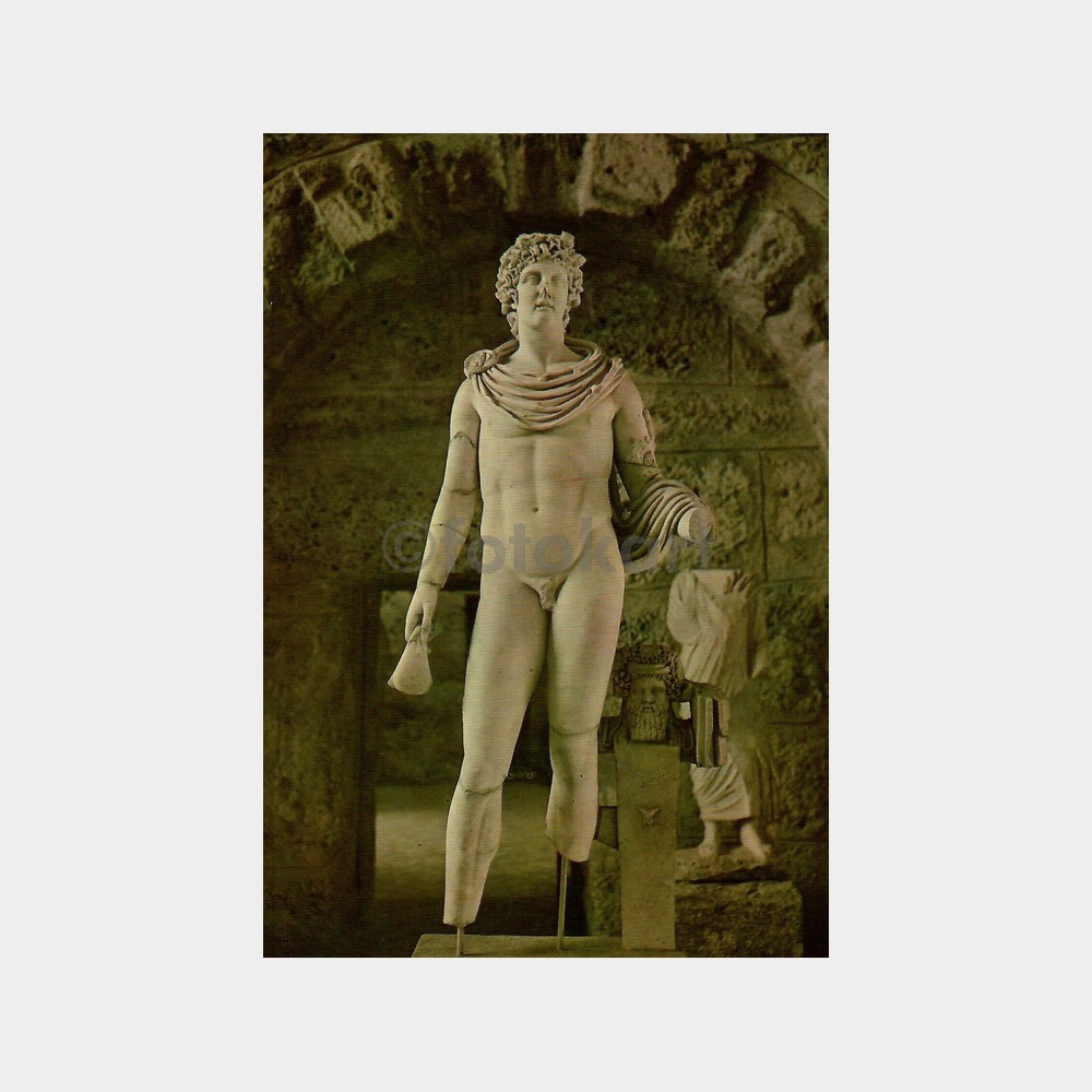 Side Müzesi Hermes Heykeli Kartpostal