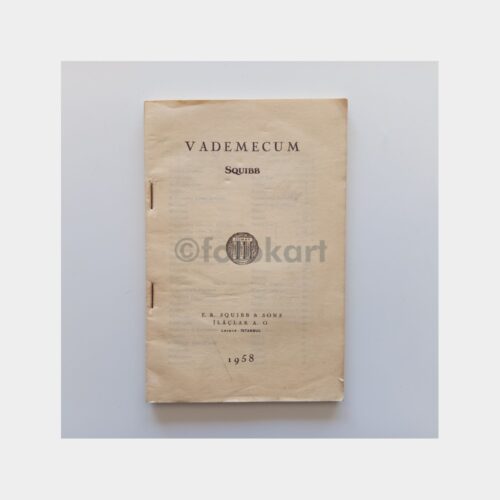 1958 Squibb İlaçları Vademekum Kitabı