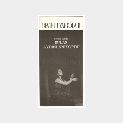 1985 Sular Aydınlanıyordu Devlet Tiyatroları Oyun Programı