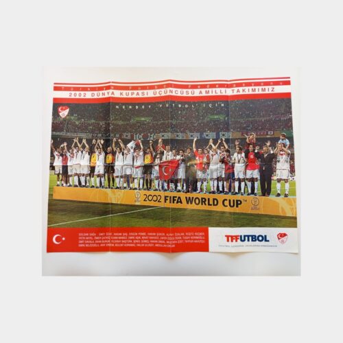 2002 Türk Milli Futbol Takımı Dünya Üçüncüsü Poster
